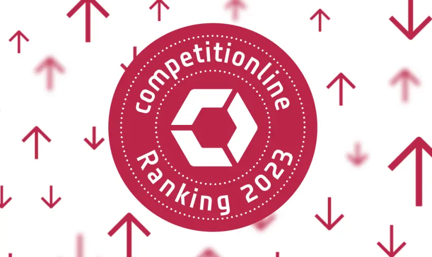 Logo competitionline Ranking 2023 in rot